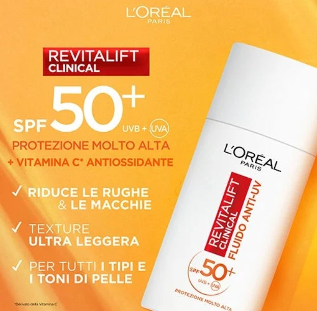 Crema Viso L'Oreal Revitalif Clinical  SPF 50+