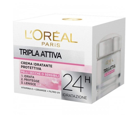 Crema Viso L’Oreal Tripla Attiva Crema Idratante