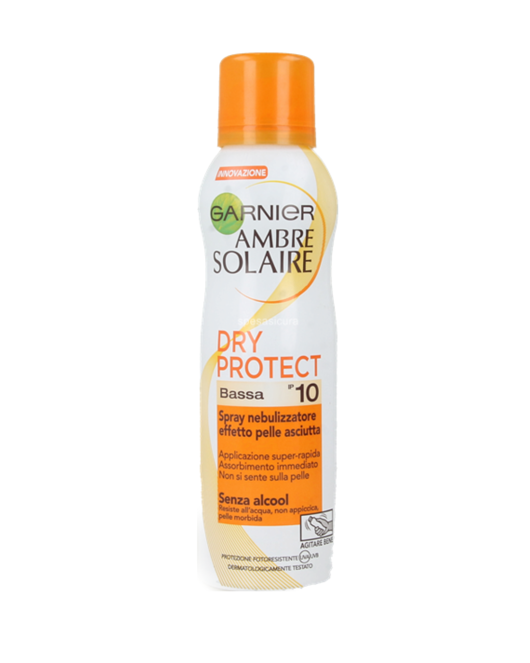 Protezione Solare Garnier Ambre Solaire Dry Protect Sun Cream Spray SPF 10